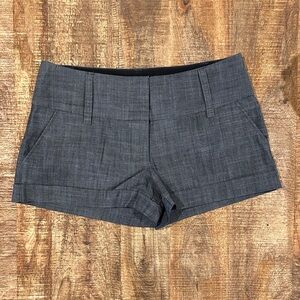 Women's Guess Bluish-Gray Tailored Medium Rise Shorts